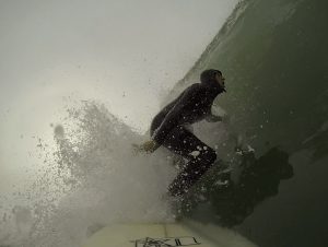 David pulling in at OB, Dec 7 2014